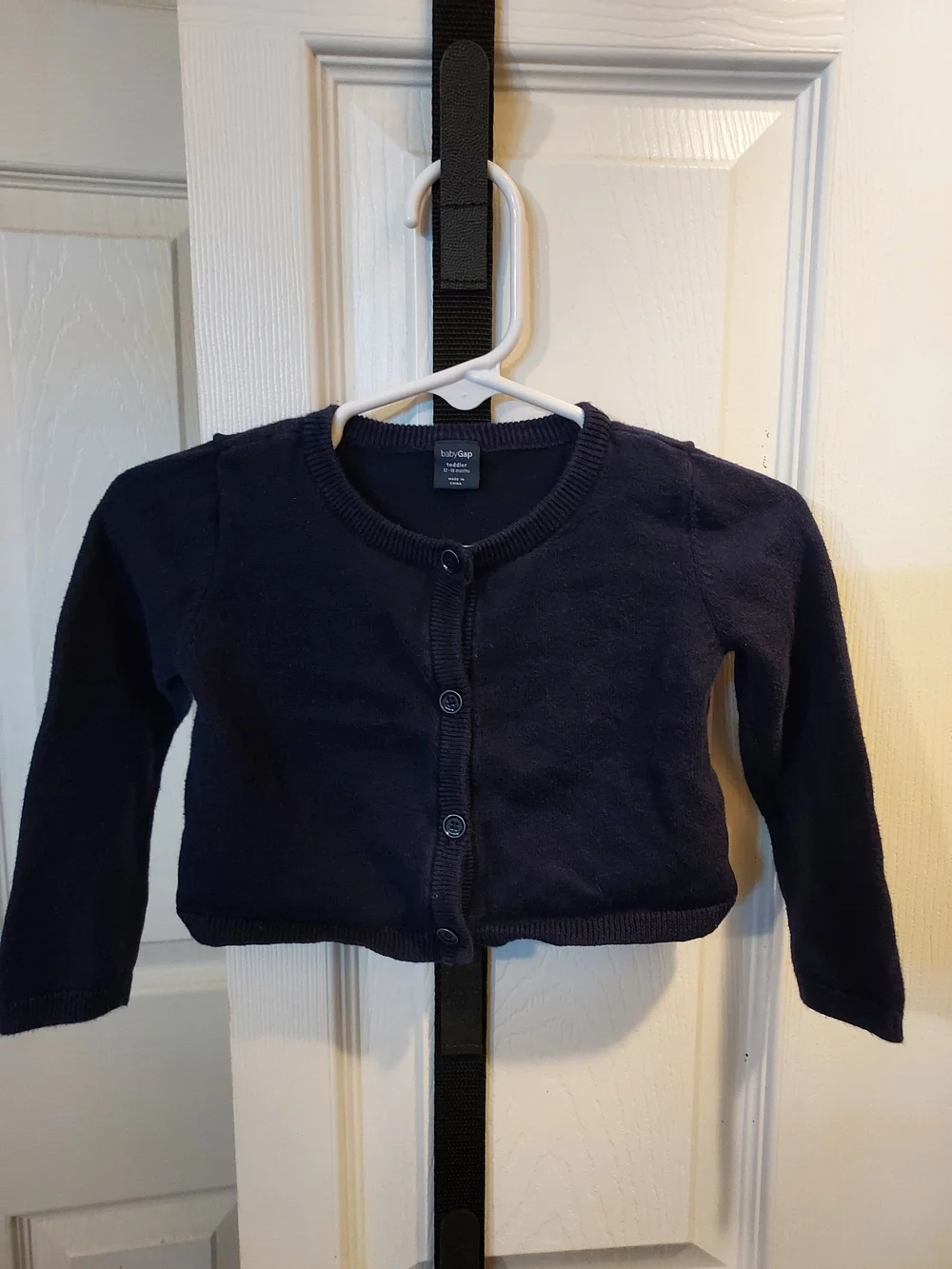 GAP Navy Button-Front Baby Cardigan